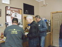 LINE UP FOR FOOD, SCOTT, MITCH, AND RUSS